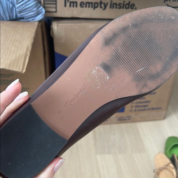 Madewell Greta Brown Leather MaryJane ballet flats - Picture 4 of 4